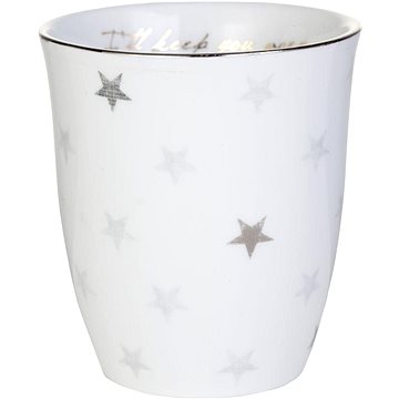 LENE BJERRE Porcelánový pohárek se stříbrným dekorem NORDIC (LB_350600815)