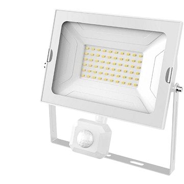 Avide ultratenký LED reflektor s čidlem pohybu bílý 50 W (ABSSFLNW-50W-PIR-W)