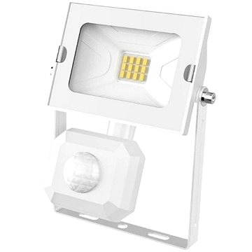Avide ultratenký LED reflektor s čidlem pohybu bílý 10 W (ABSSFLNW-10W-PIR-W)