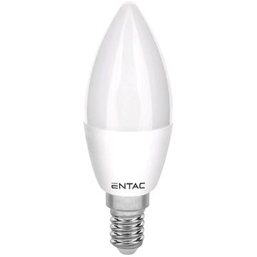 ENTAC LED žárovka E14 svíčka 6,5W 540lm teplá, ekv. 44W (LLC14-6,5W-WW)