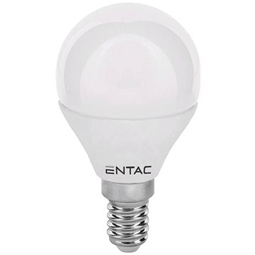 ENTAC LED žárovka E14 6,5W 560lm G45, studená, ekv. 46W (LLMG14-6,5W-CW)