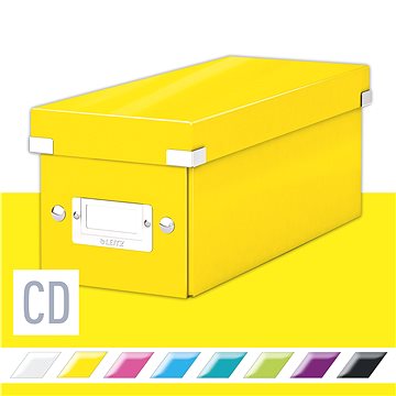 LEITZ WOW Click & Store CD 14.3 x 13.6 x 35.2 cm, žlutá (60410016)