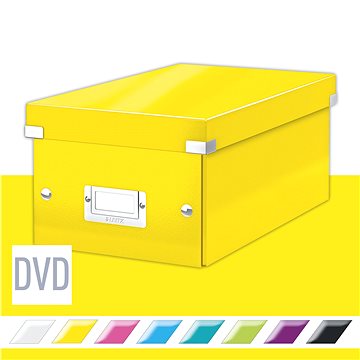 LEITZ WOW Click & Store DVD 20.6 x 14.7 x 35.2 cm, žlutá (60420016)