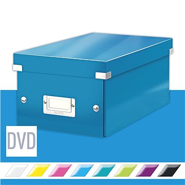 LEITZ WOW Click & Store DVD 20.6 x 14.7 x 35.2 cm, modrá (60420036)