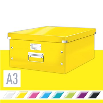LEITZ WOW Click & Store A3 36.9 x 20 x 48.2 cm, žlutá (60450016)