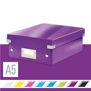 LEITZ WOW Click & Store A5 22 x 10 x 28.2 cm, purpurová (60570062)