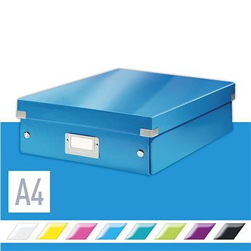 LEITZ WOW Click & Store A4 28.1 x 10 x 37 cm, modrá (60580036)