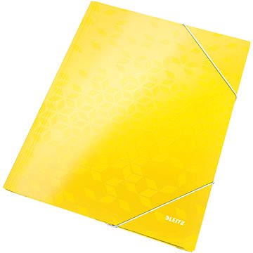 LEITZ WOW A4 s gumičkou, žluté (39820016)
