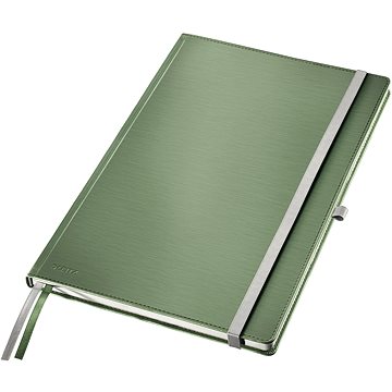 LEITZ Style A4, 80 listů, linkovaný, tvrdé desky, zelený (44750053)
