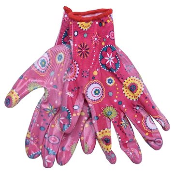 EXTOL LADY rukavice zahradní nylonové, velikost 7", 8856669 (8856669)
