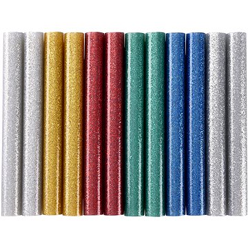 EXTOL CRAFT tyčinky tavné, mix barev se třpytem, pr.11x100mm, 9911 (9911)