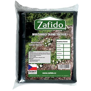 Zafido Tkaná školkařská textilie 100g 1,6x10m černá (245)