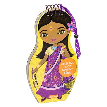 Oblékáme indické panenky AŠNA – Omalovánky (3740)