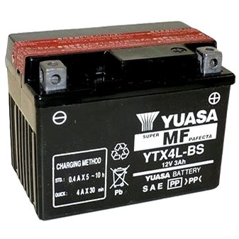 YUASA YTX4L-BS, 12V, 3Ah (YTX4L-BS)