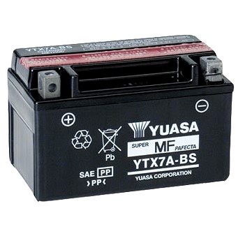 YUASA YTX7A-BS, 12V, 6Ah (YTX7A-BS)