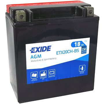 EXIDE ETX20CH-BS, 12V, 18Ah, 230A (ETX20CH-BS)