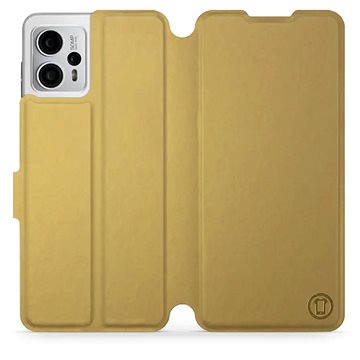 Mobiwear Flip pro Motorola Moto G23 - Gold&Gray (5904808468213)
