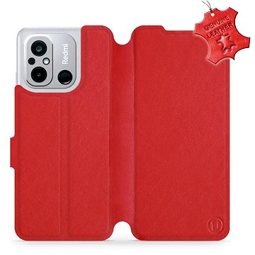 Mobiwear Kožený flip pro Xiaomi Redmi 12C - Červené - L_RDS (5904808551717)