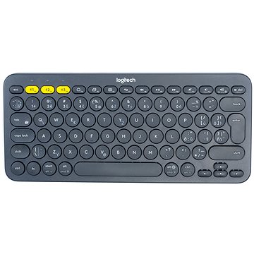 Logitech Bluetooth Multi-Device Keyboard K380, temně šedá - CZ/SK (920-007582_CZ)