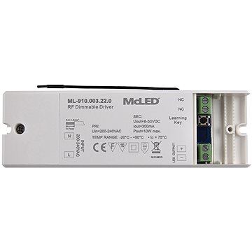 McLED RF 10W Stmívatelný driver 300mA (ML-910.003.22.0)