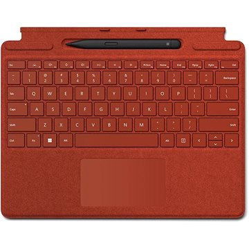 Microsoft Surface Pro X/Pro 8/Pro 9 Signature Keyboard + Pen Poppy Red CZ/SK (8X6-00089-CZSK)