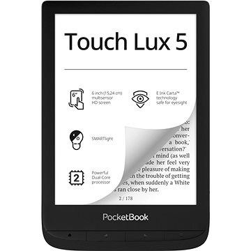 PocketBook 628 Touch Lux 5 Ink Black (PB628-P-WW)