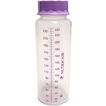 Vyživová láhev NUTRICAIR 240 ml s krytkou - 8 ks (NCB1240V)