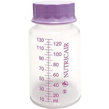 Vyživová láhev NUTRICAIR 130 ml s krytkou - 14 ks (NCB1130V)