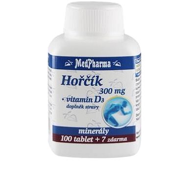MedPharma Hořčík 300 mg + Vitamin D - 107 tbl. (8594045470642)