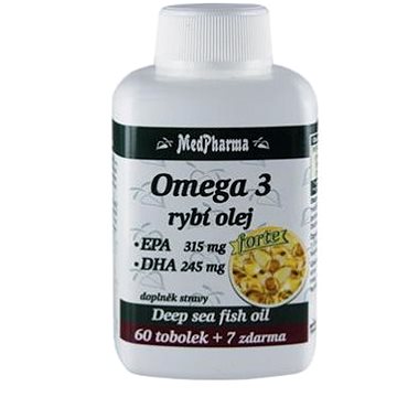 MedPharma Omega 3 rybí olej Forte - 67 tob. (8594045474008)