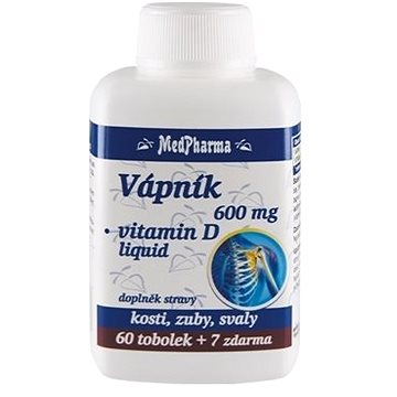 MedPharma Vápník 600 mg + Vitamin D - liquid - 67 tob. (8594045470253)