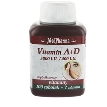 MedPharma Vitamin A+D (5000 m.j./400 m.j.) - 107 tob. (8594045471885)