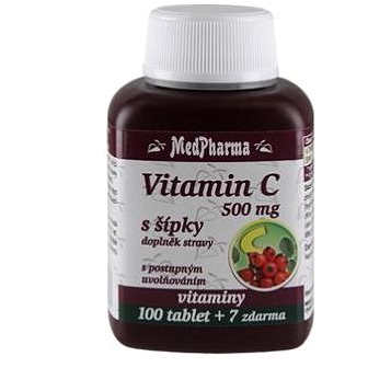MedPharma Vitamin C 500 mg s šípky, prodl. účinek - 107 tbl. (8594045470338)