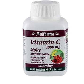 MedPharma Vitamin C 1000 mg s šípky,prodl. účinek - 107 tbl. (8594045470536)