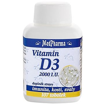 MedPharma Vitamin D3 2000 I.U., 107 tobolek (8594045475890)