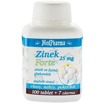 MEDPHARMA Zinek 25 mg Forte 107 tbl. (8594045475838)