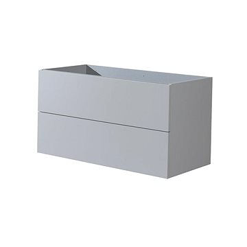 Aira desk, koupelnová skříňka, šedá, 2 zásuvky, 1010x530x460 mm (CN732S)
