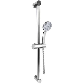 MEREO Sprchová souprava, pětipolohová sprcha, nerez., dvouzámková sprchová hadice, 150 cm, anti twi (CB900B)