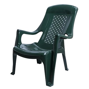MEGAPLAST Židle zahradní CLUB plast, tmavě zelená (146000046)