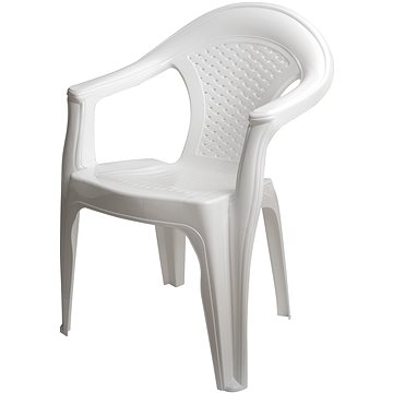 MEGA PLAST Židle zahradní GARDENIA plast, bílá (8606006425513)