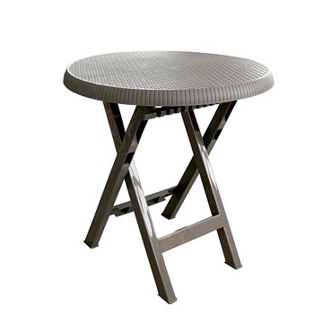 MEGA PLAST Stůl zahradní TEO, cappucino 70cm (8606018205653)