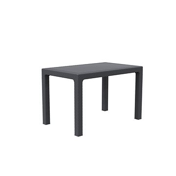 MEGA PLAST Stůl zahradní RATAN LUX, antracit 120cm (8606018206462)
