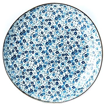 Made In Japan Mělký talíř Blue Daisy 23 cm (C2793)