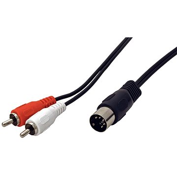 OEM Kabel audio DIN5pin(M) -> 2x cinch, 1,5m (50014)
