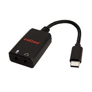 Roline USB C(M) - Audio (2x stereo jack 3,5mm), 0,13m (12.03.3209)