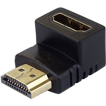 PremiumCord HDMI M --> HDMI F, podpora 1080p HDTV - zahnutá (kphdma-5)