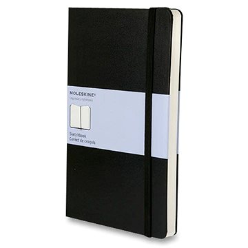 MOLESKINE Sketchbook L, tvrdé desky, černý (ARTQP063)