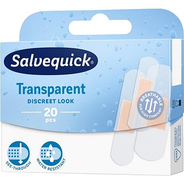 SALVEQUICK Náplast Transparent 20 ks (7310616265247)