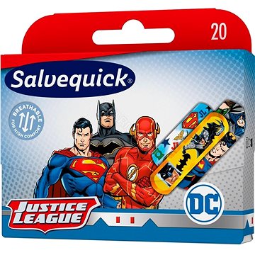 SALVEQUICK Náplast pro děti Justice League 20 ks (7310610017415)