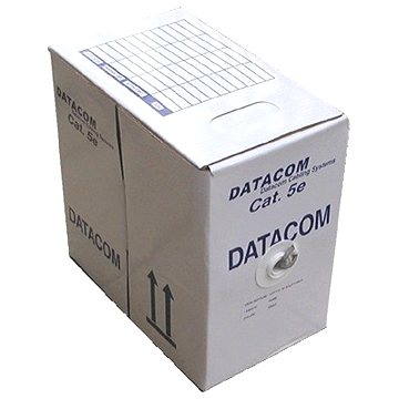 Datacom, licna (lanko), CAT5E, UTP, 305m/box černý (1155)